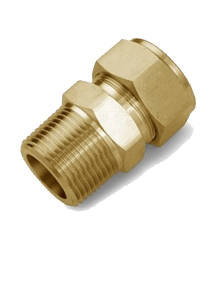 Brass IS-319 / BS - 218 Male Connector BSP-M